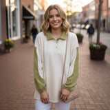 Beige & Sage sweatshirt