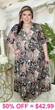 NEW FALL ARRIVAL Black, Grey Printed Dress
