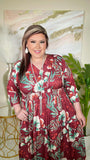 NEW ARRIVAL Maroon Printed Dress