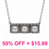 Western Tailored Filigree Stone Necklace