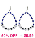 Beaded Cowboys earrings