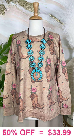 Cowgirl Boot sweatshirt