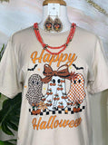 Happy Halloween cute ghosts tee - misses