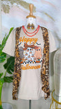 Happy Halloween cute ghosts tee - misses