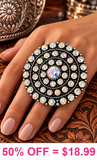 XL Bling round concho ring
