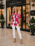 TOP #1 SELLER NEW Pink Floral Blouse