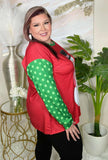 Snowman Christmas long sleeve top