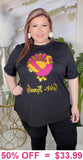 Give Thanks Sequin turkey top