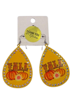 Yellow FALL earrings