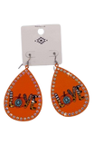 LOVE Orange fall earrings