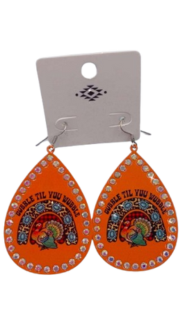 Gobble til you Wobble earrings