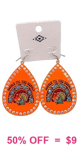 Gobble til you Wobble earrings