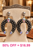 Burnished Silver squash blossom earrings with bling