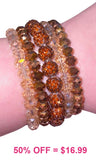 Brown crystal stretch 5 piece set