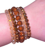 Brown crystal stretch 5 piece set