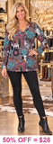Grey Western long sleeve top