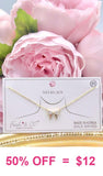 Bling Bow pendant on gold chain necklace