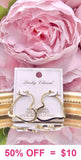 Gold Heart hoop earrings