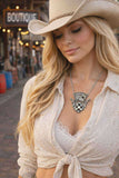 Royal Flush Clubs pendant necklace
