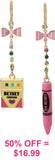 Crayon dangle Betsy J. earrings