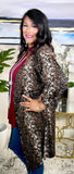 Brown Snake kimono cardigan