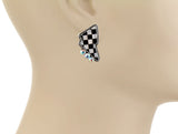 Checkered bolt studs with bling