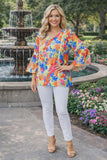 Floral Bell Sleeve Blouse