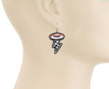 Cowboy thunder bolt earrings
