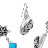 Western Bling Necklace w/ Matching Cowbow earrings