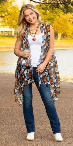 Sheer Halloween vest