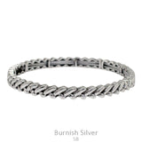 Silver rope stretch bracelet
