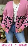 2X/3X : Pink Sweater cardigan