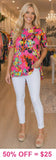 Pink Colorful High Low Top