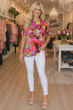 Pink Colorful High Low Top