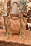 Brown Fringe shoulder bag