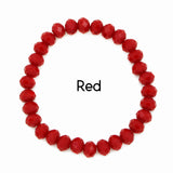 Red Crystal Stretch Bracelet