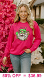 Neon SANTA Pink sweatshirt