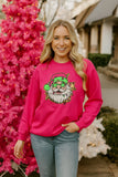 Neon SANTA Pink sweatshirt