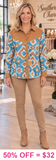 Tribal button up long sleeve top
