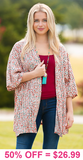 Geo printed cardigan - One Size