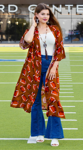 Football Duster - Brown