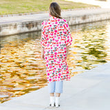 XOXO & Cherry print Valentine's Duster