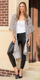 Checkered Duster slit sides