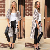 Checkered Duster slit sides