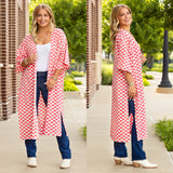 Checkered Duster slit sides