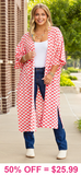Checkered Duster slit sides