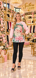 Pink Santa long sleeve top