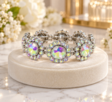 Bling Flower concho stretch bracelet