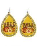 Yellow FALL earrings