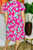 Retro Print Dress